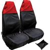 Skyour - Set di 2 coprisedili per auto, impermeabili, antipolvere, per auto, meccanici, cameriere, riparazione carrozzeria (rosso)
