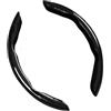 VFEBTSD Coprivolante per auto compatibile con BMW M Sport Serie 1 F20 M135i M140i M235i M240i X1 F21 F48 X2 F39 X3 F25 (2 pezzi, nero)