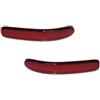 Msisuhoa Luce Paraurti Per Mini Per Cooper Per Clubman Per R55 2008-2014 Lenti Catarifrangenti Paraurti Posteriore Rosse Compatibili Con Gruppo LH RH Luci Freni Posteriori