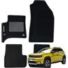 W-Parts Serie 4 TAPPETI - TAPPETINI in Moquette Neri per FIAT GRANDE PANDA 2025-> IBRIDA