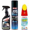 MA-FRA S.p.A. Kit Pulizia Interni Auto Ma-fra - Rimuove Macchie, Sporco e Odori da Tessuti e Plastiche - Pulimax 500 ml + Flash 400 ml + Scic Blue 600 ml - Confezione Risparmio