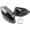 CBCLOPKLCU Coprispecchietto retrovisore Calotte per specchietti retrovisori esterni laterali per BMW per X3 G45 2025-2027, guida a sinistra, adesivo nero brillante