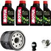 farbrothersonline TAGLIANDO-MANUTENZIONE COMPLETO MOTORE MOTO CAMBIO OLIO LUBRIFICANTE 5100 10W40 4T TECNOLOGIA NGEN Cor SEMISINTETICO + FILTRO MOTORE FAI DA TE COMPATIBILE CON TRIUMPH STREET TRIPLE R ABS 675