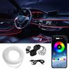 VM CarTech Led Interni Auto RGB Cruscotto USB 6 Metri 5 in 1 RGB con APP Cellulare Auto Camion Tuning