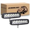 RIGIDON 2Pcs Faro da lavoro led, 15cm 6 Pollici 18W Spot Luci di Lavoro a Led, Barra Led 12V 24V Fendinebbia per 4x4 Off Road Auto Trattore Camion SUV ATV, 6000K Bianca Fari di profondità