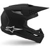 Alpinestars S-M3 Casco da motocross, nero opaco, S (55/56)