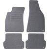 TEXER Tappetini in tessuto, adatti per Audi A4 B7 8F, anno di costruzione 2004-2008, colore: grigio