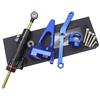 Hhfksci Ammortizzatore Sterzo Per Per MT-09 Per MT 09 Per MT09 2013 2014 2015 2016 2017 2018 2019 2020 CNC Moto Ammortizzatore Di Sterzo Stabilizzare Staffa Di Montaggio(Blue set)