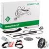 kW&HP KIT CATENA DELLA DISTRIBUZIONE CON POMPA ACQUA E CINGHIA DEI SERVIZI COMPATIBILE CON MOTORI 1.3 MULTIJET