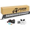RIGIDON Barra LED Fuoristrada 50cm 90W Con Kit Cablaggio 12V, Faro Spot Fendinebbia per 4x4 Offroad Camion Trattore Auto SUV ATV UTV Veicoli