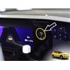 autoCOVR Copertura In Acciaio per Renault-5 E-Tech | Anello decorativo del pulsante POWER ON - Colore GIALLO | 1 Pezzo Inox 5 R5 Evolution Electric 95 120 150 Urban Range Comfort Techno Iconic Accessori E Tech