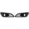 NADCFN Griglia inferiore fendinebbia paraurti anteriore auto a nido d'ape in rete 2 pezzi adatta per Ford Fiesta MK7 Zetec S/Sport 2012-2017(Gloss Black)