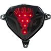 STR8 Black Line - Fanale posteriore a LED con funzione di freccia Aerox/Nitro dal 2013, con marchio CE