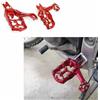 MAKUTU Pedale Accessori Per Pedane Per Moto Per Honda CRF300L Per RALLY CRF 300L 2021 2022 2023 2024 2025 CNC Extender Wide Fat Footrest(Red)