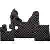 F-CORE Tappetini copricofani camion compatibile per DAF XF 105 01.06-12.13 MANUAL NERO/ROSSO