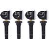 Ysimee Sensore di pressione pneumatici TPMS Sistema di monitoraggio della pressione pneumatici per B-Max C-Max Ecosport Fiesta Focus Mondeo Kuga V25721237, TXS148, EV6T1A180CC, EV6T1A150CB 4 pezzi