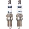 TORCH 2pcs DK7RIU Iridio Candela d'accensione Sostituisci per NGK DCPR7E, per BOSCH YR7DC+ Candela d'accensione, per CHAMPION RA8HC/T04, per DENSO XU22EPR-U/3179/XU22EPR Candela d'accensione, OEM