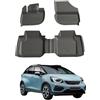 Sahler Tappetini per auto compatibili con Honda Jazz 2020-2026 | 4.5D Premium TPE gomma antiscivolo tappetini in gomma impermeabile auto tappetino nero