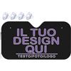 Xenorith Personalizzato parasole auto - Copri parabrezza Personalizzato il tuo quadro con foto e/o text - personalizzata parasole parabrezza auto Anteriore Che blocca i Raggi UV black 140cm x 76cm