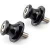 YIESANS Moto CNC posteriore Stand Swing Per Triumph Tiger 900 850 Street Triple S RX RS Speed Twin Scrambler 1200 XE XC R T120 675 Supporti Per Forcellone 8M Vite Per Supporto Slider(2 pieces Black)