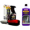 HT Hitopseller® Kit MAFRA Rigenera Cerchi e Nerissimo per la Pulizia e lucidatura delle gomme e dei Cerchi Auto
