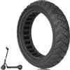 TREFAN Gomma Piena 60/65-6,9, 10 Pollici per Scooter Elettrico Ninebot Max G2/G65, Pneumatici Solidi Antiscivolo, Antiforatura, Ruote di Ricambio (Nero, 1)