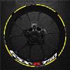 BTWSRX Impermeabile Adesivi Per Cerchioni Moto Per Suzuki GSXR750 GSX750R GSX GSXR 750 R, Riflettenti, Kit Per Mozzi Riflettente Adesivi Cerchi Moto