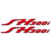 JAYWIS Adesivi per Cerchioni Moto H&onda Sh 300I 300 I I Fh 300i Decalcomanie Casco Serbatoio Carburante Decorativi Riflettenti Segnali Rosso PVC Impermeabili Moderni Strisce