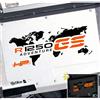 BLACK DOVES GRAPHICS n.2 Adesivi per valigie allu sostitutivo per BMW R 1250 GS (Nero/Arancione)