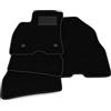 Generico Tappetini compatibili con Fiat Doblò 5 posti 2009-2015 no decoro, kit tappetini auto personalizzati, set tappeti in moquette, tappeto auto