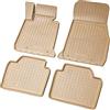 Recambo Tappetini in gomma 3D compatibili per BMW Serie 3 F30 F31 F34 F35 | anno di costruzione 2011 2019 | Tappetini in gomma | su misura | con bordo | beige