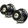 MCSLUBMH Nottolini Cavalletto Moto Per Yamaha Per YZF R6 R1 R7 R9 R3 R25 6mm Forcellone Bobine Slider Stand Accessori(Black 2)