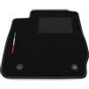 Somer Car Tappetino Auto SOLO LATO GUIDA 1pz compatibile con Ford Fiesta 2008-2011 | 1 tappeto su misura in moquette, bandiera Italia