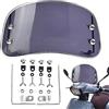 Generico Parabrezza Per Moto | Deflettore D'aria Per Moto | Parabrezza Modificato Universale Per Moto | Paravento Per Carenatura Anteriore Regolabile Addensato Per Motocicletta Scooter Elettrico