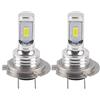 Duokon H7 LED, LED Impermeabile IP68 Kit Sostituzione per Alogena Lampade e Xenon Luci, lampadine Fendinebbia per auto, 2 pezzi 80W 8000K Lampada fendinebbia per auto universale H7 LED