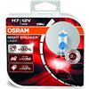 OSRAM NIGHT BREAKER LASER H7, lampada alogena per proiettori, 64210NBL-HCB, 12V PKW, duobox (2 pezzi), White