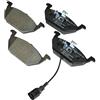 Bosch Automotive Bosch 0986494019 EuroLine Set pastiglie freno a disco per Volkswagen: 2000-10 Beetle, 2000-06 Golf, Golf City 2007-10, 1999-05 Jetta, Jetta City 2007-09 - ANTERIORE