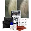 colourcare24 Kit Ritocco Codice Cream Beige* Opaco per Interni Volante in Pelle Ecopelle Similpelle per Spallina Seduta con Sigillo Protettivo Facile Applicazione