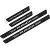 JYMLOV 4 Pezzi Fibra di Carbonio Battitacco per Auto Sticker, per Fo-rd, Pellicola del Protezione Davanzale Portiera Auto Anti-Graffio Scuff Adesivi Decorativi Accessori,FUSION White