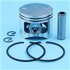 Yurefax Kit set di anelli elastici for dito con anello pistone da 45 mm adatto for motosega cinese Tarus Sanli 5200 52cc Kit pistone per motosega