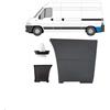 Generico MODANATURA PARAFANGO POSTERIORE SINISTRO COMPATIBILE CON FIAT DUCATO BOXER JUMPER 2002-2005, Plastica, Lato Sinistro SX, Guida
