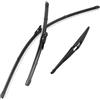 FGHDSSA Automotive Tergicristallo Per Fiat Per Grande Punto Evo 199 2005-2013 Parabrezza Winscreen Window 26+15+12 Tergicristallo Anteriore E Posteriore Set Spazzole Tergicristallo