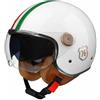 VVPEC Casco Moto 3/4 Aperto Casco Moto Mezzo Casco Omologato DOT/ECE con Doppia Visiera Casco Jet Stile Vintage Retrò Per Bambini Giovani Uomini Donne(Color:34,Size:L(59~60CM))