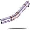 NMJLQW Tubo Centrale Di Collegamento Per Motocicletta Completo Per Y&amaha YZF-R6 R6 1998-2005 Tubo Collettore Anteriore Per Marmitta Per Moto Scarico accessori moto slip on