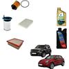 AOQ ORIGINAL QUALITY AOQ - KIT TAGLIANDO 4 FILTRI COMPATIBILE CON FIAT 500X, COMPATIBILE CON JEEP RENEGADE 1.6 2.0 MTJ (DIESEL) + 4 litri OLIO 5W30 (con filtro gasolio originale primo impianto)