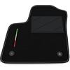 Somer Car Tappetino Auto SOLO LATO GUIDA 1pz compatibile con Opel Meriva B 2010-2017 | 1 tappeto su misura in moquette, bandiera Italia
