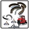 GSC RICAMBI SRL KIT GANASCE CEPPI FRENO FRENI ANTERIORE E POSTERIORE COMPLETO DI 2 CILINDRETTI FRENO COMPATIBILI CON PIAGGIO APE 50 TUTTE LE VERSIONI.