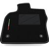 Somer Car Tappetino Auto SOLO LATO GUIDA 1pz compatibile con Volkswagen T-Roc 2017-2025 | 1 tappeto su misura in moquette, bandiera Italia