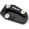 CCYYMOWOK MOWOK Piastra Supporto Estensione Laterale Cavalletto Moto Accessori per TMAX 530 SX DX 2017 2018 2019 TECH MAX tmax560 2020 2021 2022 2023 T-MAX 560 TMAX 2017-2024 (Nero)