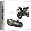 MOTOTOPGUN mivv scarico omologato cat-oem gp-pro inox nero compatibile con kawasaki z125 z-125 2023 2024 mototopgun